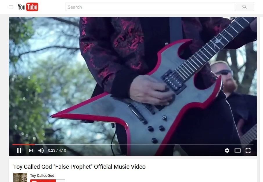 Link to Toy Called God Video False Prophet; Fireplant Guitars Splitsville Thumbnail